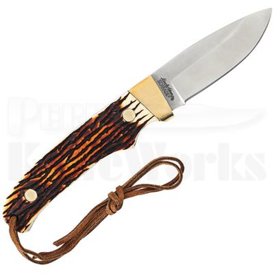 Couteau Schrade Uncle Henry Pro Hunter Lame Acier 7Cr17 Manche Delrin Façon Cerf Etui Cuir SCHPH2N - Free Shipping