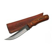 Bushcraft Couteau Fabrication Artisanale Avec Une Lime Manche Bois Etui Cuir SM0024 - Free Shipping