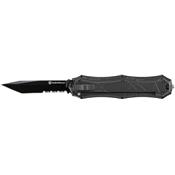 Couteau Automatique OTF Smith&Wesson Tanto Lame Acier AUS-8 Serr Manche Aluminium SWOTF9TBS - Free Shipping