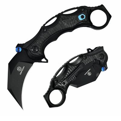 Couteau Defcon Karambit Black Lame Acier S35VN Manche Titane TF52211 - Livraison Gratuite