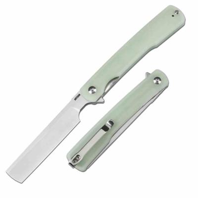 ATZ1883PNTG Couteau Artisan Orthodox | Lame Acier AR-RPM9 Manche G10 Jade Liner Lock | Ball Bearing - Livraison Gratuite