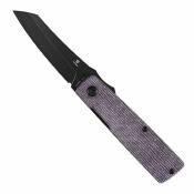 B2135A1 Couteau Higonokami Tenable Lame Acier D2 Reverse Tanto | Manche Purple Micarta | Liner Lock | Livraison Gratuite