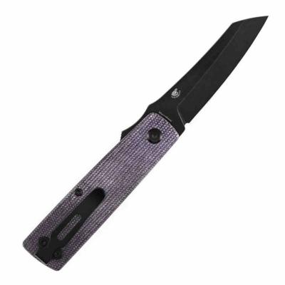 B2135A1 Couteau Higonokami Tenable Lame Acier D2  Reverse Tanto | Manche Purple Micarta | Liner Lock | Livraison Gratuite