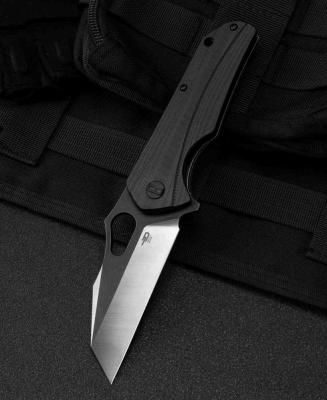BTKG36A Couteau Bestech Operator Black Lame Black/Satin D2 - Livraison Gratuite