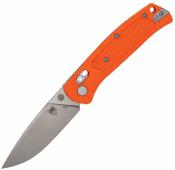 CBTSCTGRORB CobraTec EDC Scout | Lame Drop Point Acier VG-10 | Manche Grivory Orange | Crossbar Lock - Livraison Gratuite