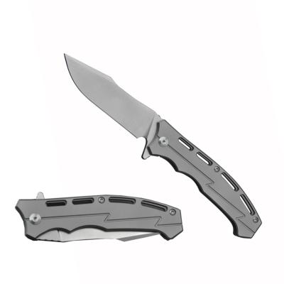 CH3009 — Couteau CH Knives Lightweight Lame Acier D2 Stonewash Manche Titane Bleu Framelock - Livraison Gratuite
