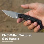 CIVC220271 Couteau CIVIVI SOKN Lame Nitro-V Acier Drop Point Manche G-10 Black Etui Kydex - Livraison Gratuite