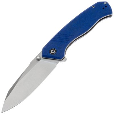 CIVC230792 Couteau Pliant Civivi Placoid Lame Acier 14C28N Manche G10 Bleu Liner Lock - Livraison Gratuite