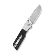 CIVC25035C1 — Couteau de poche CIVIVI Zygon Lame Acier Nitro-V Drop Point Satiné Manche G10 Blanc et Noir Top Crossbar Lock Livraison Gratuite