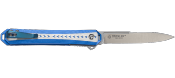 CR6710 Couteau CRKT Stickler A/O Blue/Silver Lame Acier 12C27 IKBS - Livraison Gratuite