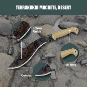 CTK286213DHC Machette Condor Terrakukri Lame Kukri Acier 1075 Manche Polypropylène Tan Étui rigide – Livraison Gratuite