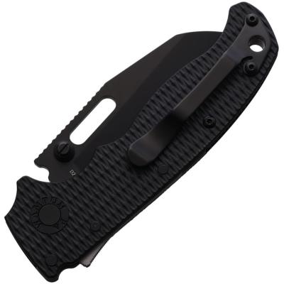DEMAD205F25B — Couteau Demko AD 20.5 Lame Acier D2 Wharncliffe DLC Noir  Manche G10 Noir Shark-Lock - Livraison Gratuite