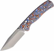 DTK4508MBO Couteau Pliant Dreamtech D4 | Lame Tanto Acier 14C28N | Manche Micarta Blue/Orange Axis Lock - Livraison Gratuite