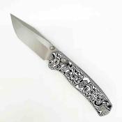 DTK4508MBW Dreamtech D4 Axis Lock Blk/wht | Lame Tanto Acier 14C28N Bead Blast | Manche Micarta Black/White Axis Lock - Livraison Gratuite