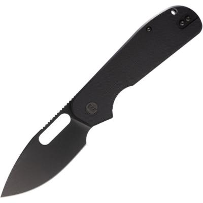 EUT013 Couteau Pliant Eutektik EFD Lame Acier 14C28N Manche G10 Noir Linerlock - Livraison Gratuite