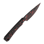 G006A8 — Couteau Kansept Flank Lame Acier D2 Drop Point avec Impression Zombie Blood Manche G10 Noir avec Impression Zombie Blood Etui Kydex - Livraison Gratuite