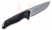 G1074142 Gerber Moment Fixed Blade Large – Couteau de Chasse Lame Acier Inox 5Cr15MoV Manche Caoutchouc Étui Nylon – Livraison Gratuite