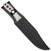 GH5107 Couteau de lancer Hibben III Throwing Knife Lame Acier 3Cr13 Etui Cuir - Livraison Gratuite