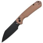 J1945BBN CJRB Pyrite Light J1945-AR-SFII – Couteau Pliant EDC Button Lock | Lame Wharncliffe AR-SFII | Manche FRN Brown - Livraison Gratuite