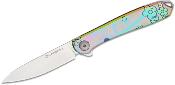 KARB108 Couteau Karbon Tidbit Floral Lame Acier N690 IKBS - Livraison Gratuite