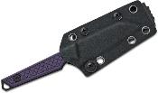 KI1079A1 Kizer Phasmids – Couteau Fixe Compact | Lame Sheepsfoot AEB-L Noire | Manche G10 Violet | Étui Kydex - Livraison Gratuite