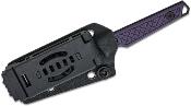 KI1079A1 Kizer Phasmids – Couteau Fixe Compact | Lame Sheepsfoot AEB-L Noire | Manche G10 Violet | Étui Kydex - Livraison Gratuite