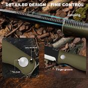 KI1100A2 Couteau Kizer Polaris Drop Point Lame Acier 1095 Manche G10 Green Housse Kydex - Livraison Gratuite