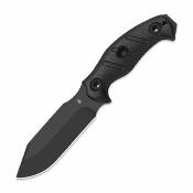KI1105A3 Kizer Sheepdog Survival – Couteau Bushcraft Lame Acier 1095 Black Coating Manche Black G10 Housse Kydex - Livraison Gratuite