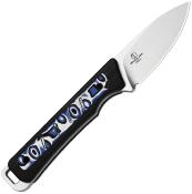 KI1108A6 Couteau Kizer Whiskey Jack Lame Acier AEB-L Manche Noir G10 Lame Fixe Housse Kydex - Livraison Gratuite 