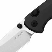  KI34902BDA1 Couteau Kizer T1 Lame Acier Elmax Satin | Manche Aluminium Gris Linerlock | Livraison Gratuite