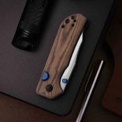 KIV3011BCA1 Couteau Kizer Nice Guy | Lame Acier AEB-L Satin | Manche Micarta Brown Norplex | Livraison Gratuite