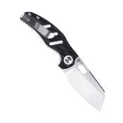 KIV3488C7 Couteau Kizer Mini Sheepdog C01C Black/White Lame Acier 154CM IKBS - Livraison Gratuite