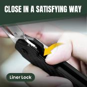 KIV3637A2 Couteau Kizer Varatas Lame Nitro-V Satinée Manche G10 Carbone Noir – Liner Lock – Livraison Gratuite
