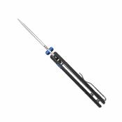 KIV3801A1 Couteau Kizer Glaux Lame Acier 14C28N Satin Manche Micarta Noir Norplex - Livraison Gratuite