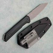 KS1051 Couteau Kershaw Mini Iridium Fixed Blade Lame Acier D2 Reverse Tanto Manche Micarta Housse Kydex | Livraison Gratuite