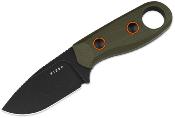 KI1078A1 Couteau Kizer Beaver Olive Green Lame Acier D2 Etui Kydex - Livraison Gratuite