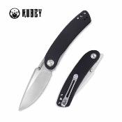 KUB344A Kubey Momentum – Couteau pliant Liner Lock Lame Acier D2 Bead Blasted Manche Black G10 - Livraison Gratuite