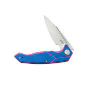 KUB373C Couteau Kubey RBC-1 Outdoor Blue Pink Lame Acier 14C28N Beadblast IKBS - Livraison Gratuite