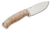 LSTM2MCVN Couteau LionSteel M2 Hunter Lame Acier M390 Natural Micarta  Etui Cuir Made Italy - Livraison Gratuite