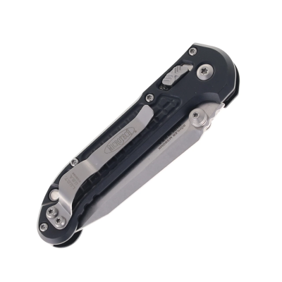 MCT1136RL10FR — Couteau Microtech L.U.D.T. T/E Ram-Lok Acier M390MK Stonewash Tanto Manche Aluminium Noir Motif Frag USA - Livraison Gratuite