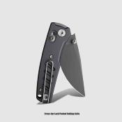 MGR823ADG Miguron Evok Mini Dark Grey - Lame Acier D2 Manche Aluminium Black Cross-Bar Lock Clip - Livraison Gratuite