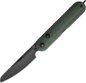 MK0012GN Couteau Pliant Rapax Mimi Lame Acier VG-10 Manche Micarta Vert Button Lock - Livraison Gratuite