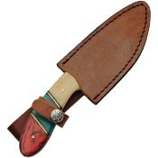 PA203439 Lot de 2 Poignard Rite Edge Redtail Hunter Lame Acier Carbone 1055 Etui Cuir - Livraison Gratuite 