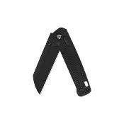 QS130GLA2 Couteau QSP Penguin Black Glyde Lock Lame Sheepfoot Acier 14C28N Manche FRN Sécurité Crossbar - Livraison Gratuite