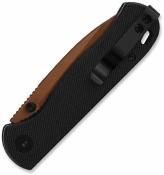 QS170A3 Couteau QSP Ferret | Lame Clip Point Acier Nitro-V Rose Gold | Manche Black G10 Liner Lock - Livraison Gratuite