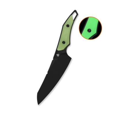 QS172B2 Couteau Fixe QSP T-Cook Lame Acier Nitro-V Manche G10 Vert Étui Kydex - Livraison Gratuite