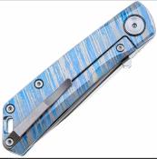 RS7071TC08 Couteau Real Steel Luna Boost | Lame Drop Point Acier Bohler N690 Satin | Manche Titanium Wind of Change Framelock - Livraison Gratuite