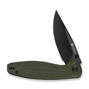 S251041 SENCUT Vyrce Couteau Lame Acier D2 Black Finish Manche G10 OD Green Linerlock Thumb Stud - Livraison Gratuite