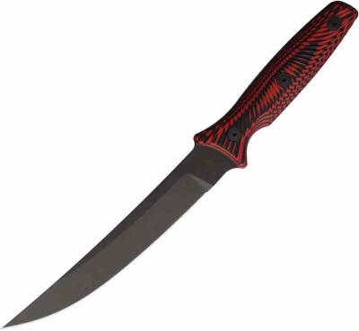 SBBL4BKRD  Spartan Blades Ronin Torii | Couteau Lame Trailing Point Acier D2 | Manche Black/Red G10 Housse Kydex - Livraison Gratuite 