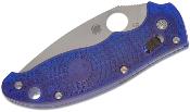 Couteau Spyderco Manix 2 Blue Lame Acier CTS-BD1 Manche Fiberglass Made In USA SC101PBL2 - Free Shipping